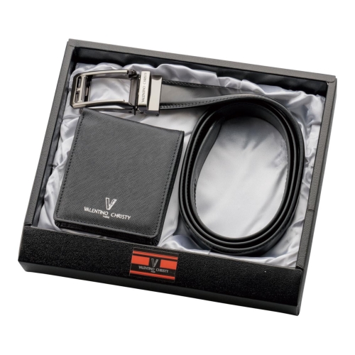 ノベルティ：[ビジネスギフトセット] バレンチノ・クリスティ 札入れベルトセット