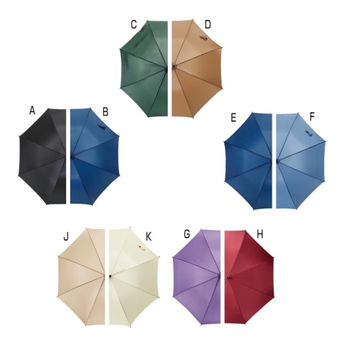 ノベルティ：[長傘] 無地ジャンプ傘