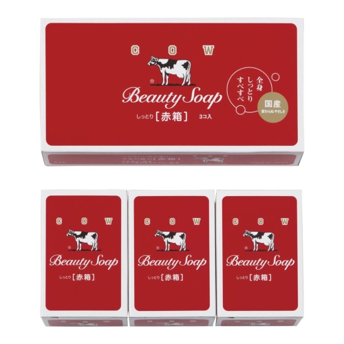 ノベルティ：[石鹸ギフト] 牛乳石鹸 カウブランド 赤箱3コ入