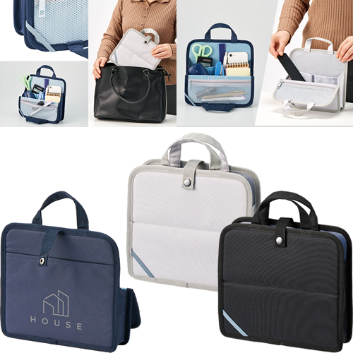 ノベルティ:文具まとめて持ち運びバッグ