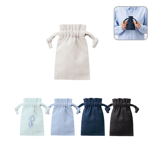 ノベルティ：厚手コットンフリル巾着（SS）