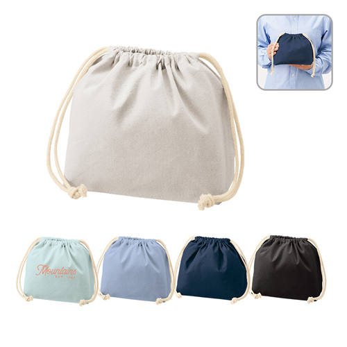 ノベルティ:厚手コットンポーチ巾着(M)