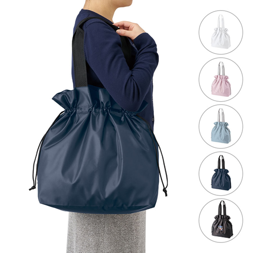 ノベルティ:ポリ巾着トート(L)