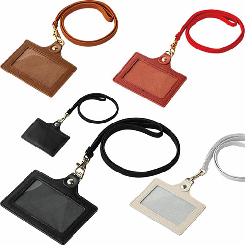 ノベルティ:本革社員証ケース